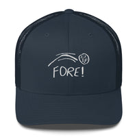 FORE! Trucker Cap Golf Hat