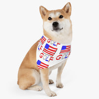 American Flag Golf Pet Bandana Collar