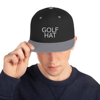 Golf Snapback Hat... Simple.