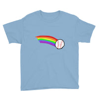 Rainbow Baseball Youth Short Sleeve T-Shirt