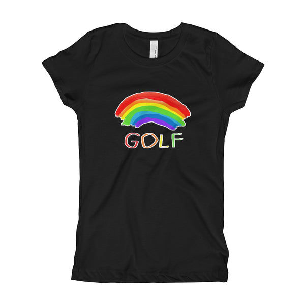 Rainbow Golf Girl's Slim-Fitted T-Shirt