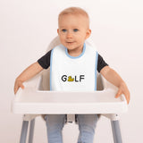 Rubber Ducky Golf Embroidered Baby Bib