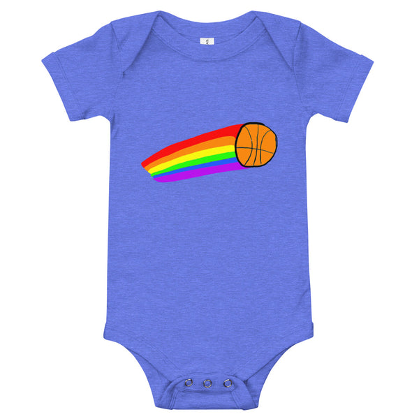 Rainbow Basketball Onesie