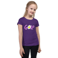 Flower Golf Girl's Slim & Fitted T-Shirt