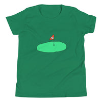 Golf Boy Green Youth Short Sleeve T-Shirt